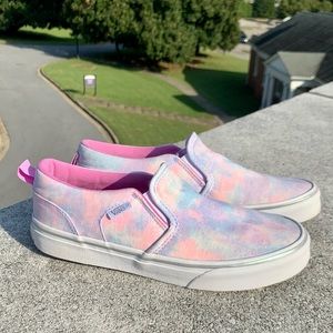 Vans Asher Slip Ons Multi-Colored Shoes